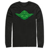 Men's Star Wars St. Patrick's Yoda Clover Face  Adult Long Sleeve Shirt