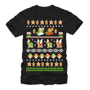 Men's Nintendo Super Mario Bros Pattern  Adult T-Shirt