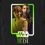 Men's Star Wars: Tales of the Jedi Count Dooku and Qui-Gon Jinn Duo  Adult T-Shirt