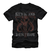 Men's Star Wars Mandalore Seek and Destroy  Adult T-Shirt