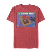 Men's Marvel Spider-Man Story of Life  Adult T-Shirt