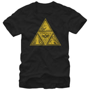 Men's Nintendo Legend of Zelda Triforce Silhouette  Adult T-Shirt