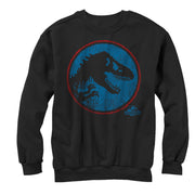 Men's Jurassic World Retro T. Rex Circle  Adult Sweatshirt