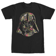 Men's Star Wars Tropical Print Darth Vader Helmet  Adult T-Shirt