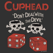 Men's Cuphead Don't Deal With the Devil Skull Cups  Adult T-Shirt