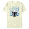 Men's Star Wars: The Mandalorian Icons Blue Prints  Adult T-Shirt