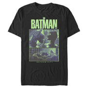 Men's The Batman Dark Knight and Catwoman Panels  Adult T-Shirt