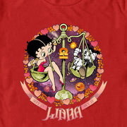 Men's Betty Boop Libra Zodiac  Adult T-Shirt