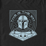 Men's Star Wars: The Mandalorian This is the Way Minimalist  Adult T-Shirt