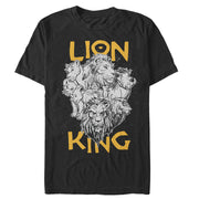 Men's Lion King Animal Kingdom Crew  Adult T-Shirt