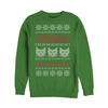 Men's Lost Gods Ugly Christmas Cat  Adult Sweatshirt