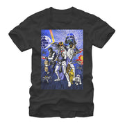 Men's Star Wars Stained Glass Poster  Adult T-Shirt