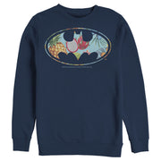 Men's Batman Tropical Logo  Adult Sweatshirt