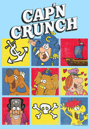 Men's Cap'n Crunch Crew Squares  Adult T-Shirt