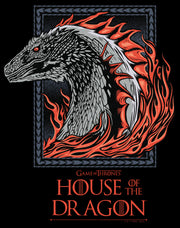 Men's Game of Thrones: House of the Dragon Fire Dragon Portrait  Adult T-Shirt