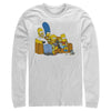 Men's The Simpsons Classic Family Couch  Adult Long Sleeve Shirt