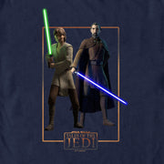 Men's Star Wars: Tales of the Jedi Count Dooku and Qui-Gon Jinn  Adult T-Shirt