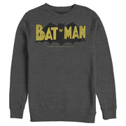 Men's Batman Logo Vintage  Adult Sweatshirt