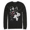 Men's Marvel Venom Paint Print  Adult Long Sleeve Shirt