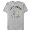 Men's Winnie the Pooh St. Patrick's Day Happy Go Lucky  Adult T-Shirt