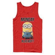 Men's Despicable Me Minion Monday Already  Adult Tank Top