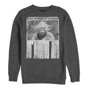 Men's Star Wars Yoda Words of Wisdom  Adult Sweatshirt