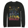 Men's Star Wars Darth Vader Battle  Adult Long Sleeve Shirt