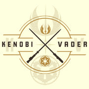 Men's Star Wars: Obi-Wan Kenobi Vader and Kenobi Lightsaber Crest  Adult T-Shirt