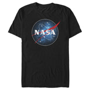 Men's NASA Galaxy Fill Classic Space Icon  Adult T-Shirt