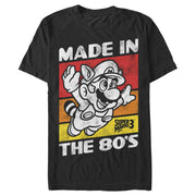 Men's Nintendo Raccoon Mario Made in the 80's  Adult T-Shirt