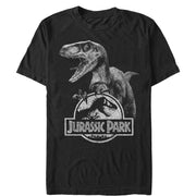 Men's Jurassic Park Raptor Logo  Adult T-Shirt