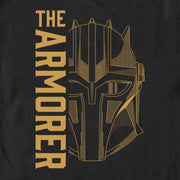 Men's Star Wars: The Mandalorian The Armorer Line Art  Adult T-Shirt