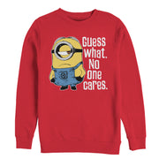 Men's Despicable Me Minion No One Cares  Adult Sweatshirt