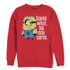 Men's Despicable Me Minion No One Cares  Adult Sweatshirt