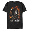 Men's Star Wars Darth Vader With Flames  Adult T-Shirt