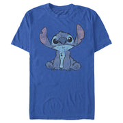 Men's Lilo & Stitch Watercolor Stitch  Adult T-Shirt