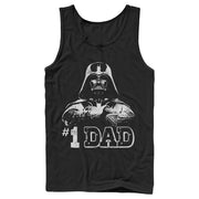 Men's Star Wars Darth Vader #1 Dad  Adult Tank Top