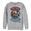 Men's Marvel Captain Marvel Hero Patch  Adult Sweatshirt