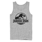 Men's Jurassic Park Classic Logo  Adult Tank Top