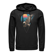 Men's Lost Gods Triangle Bald Eagle  Adult Pull Over Hoodie