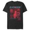 Men's Marvel Black Widow Character Panel  Adult T-Shirt