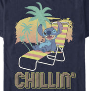 Men's Lilo & Stitch Chillin' on the Beach  Adult T-Shirt