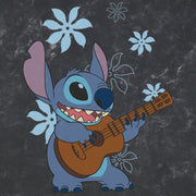 Men's Lilo & Stitch Floral Ukulele Dance  Adult T-Shirt