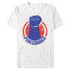 Men's Peacemaker Blue Fist Circle  Adult T-Shirt