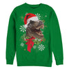 Men's Lost Gods Ugly Christmas T Rex  Adult Sweatshirt