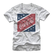 Men's Coca Cola USA Square  Adult T-Shirt