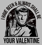 Men's Star Trek Spock Always Shall Be Valentine  Adult T-Shirt