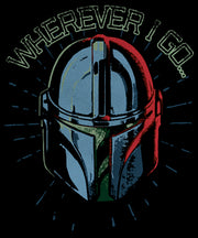 Men's Star Wars: The Mandalorian Father's Day Mando Wherever I Go�  Adult T-Shirt