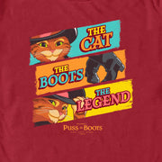 Men's Puss in Boots: The Last Wish The Cat The Boots The Legend  Adult T-Shirt