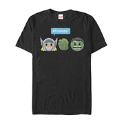 Men's Marvel Thor Hulk Friend Emoji  Adult T-Shirt